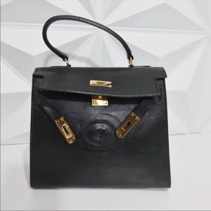 ISO Vintage 80s GUCCI Black Kelly Bag